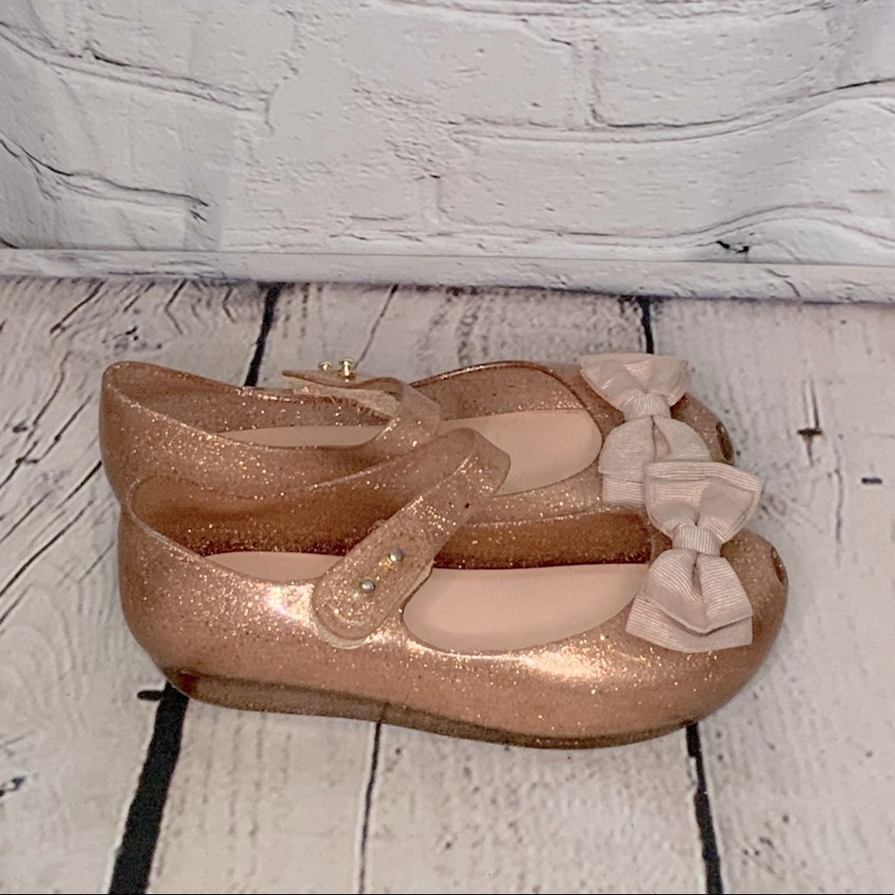 Mini Melissa Glitter Mary Jane Flats